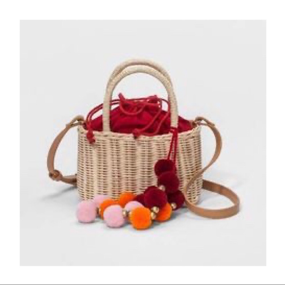 Target Straw Basket Crossbody Bag - A New Day